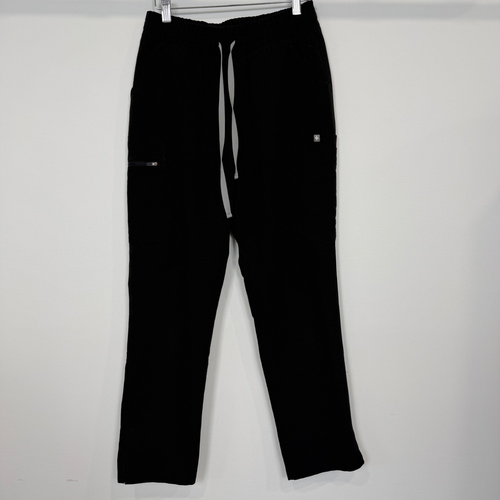 FIGS Black Technical Collection Cargo Scrub Pants Womens Small W20SW2031P